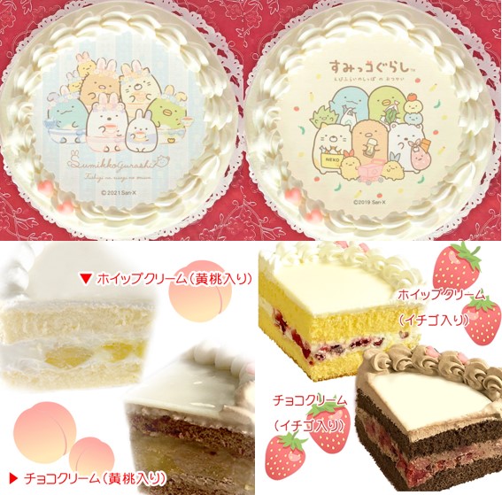 すみっコぐらし誕生日ケーキを通販オーダーできるお店① プリロール